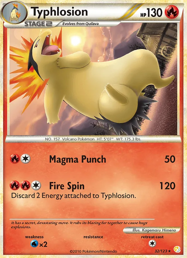 Typhlosion 32/123 HeartGold SoulSilver