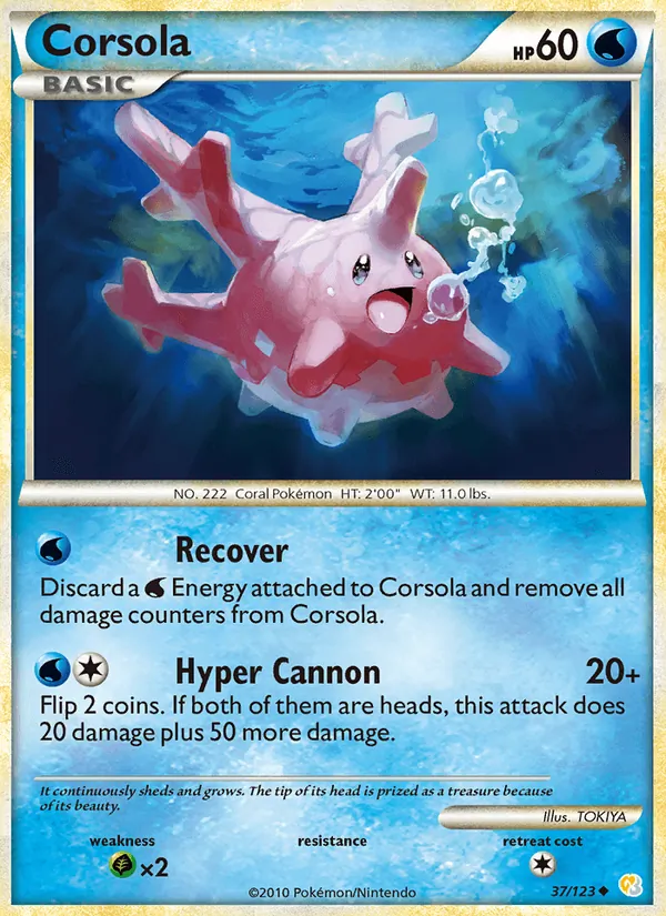 Corsola 37/123 HeartGold SoulSilver