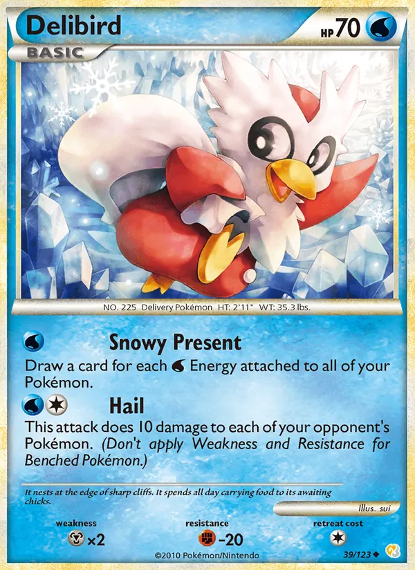 Delibird 39/123 HeartGold SoulSilver
