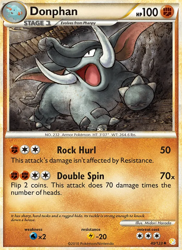 Donphan 40/123 HeartGold SoulSilver