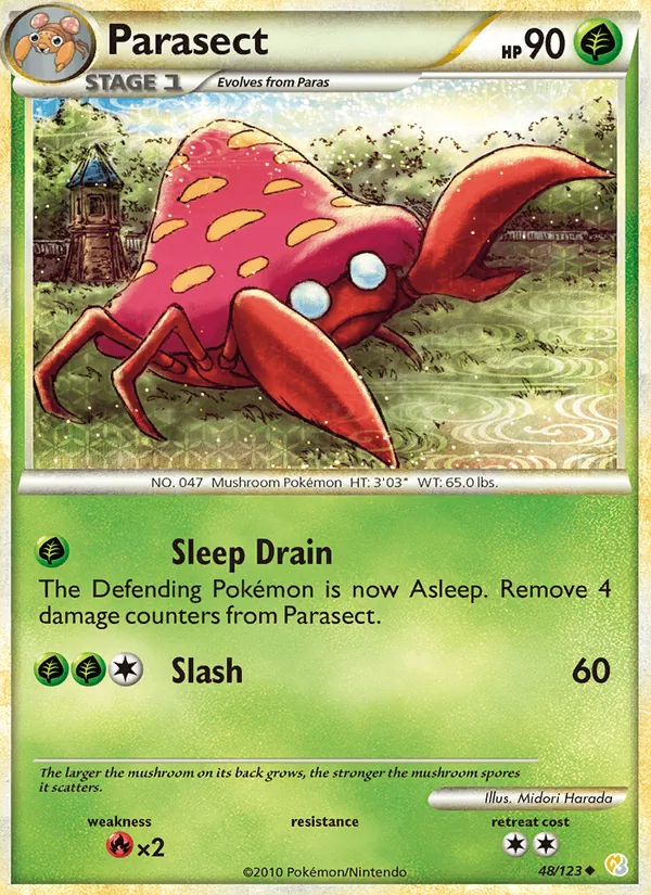 Parasect 48/123 HeartGold SoulSilver