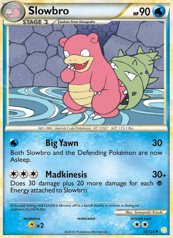 Slowbro 52/123 HeartGold SoulSilver
