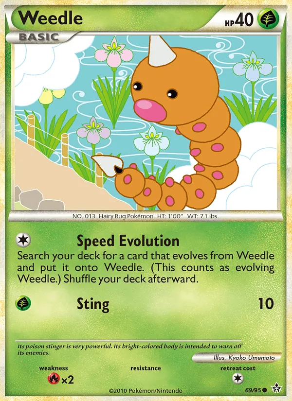 Weedle 69/95 Unleashed
