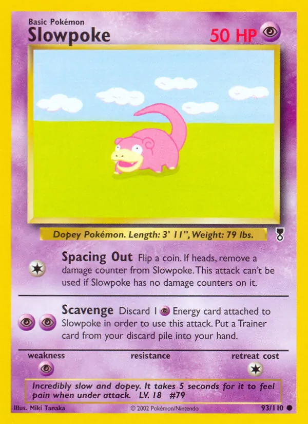 Slowpoke 93/110 Legendary Collection