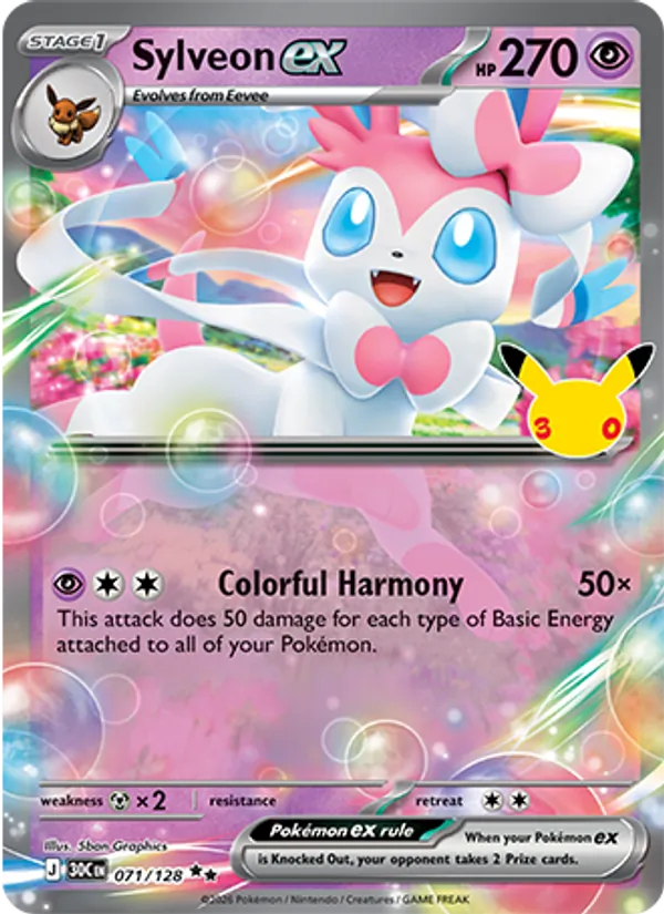 Sylveon ex 071/128 30th Celebration