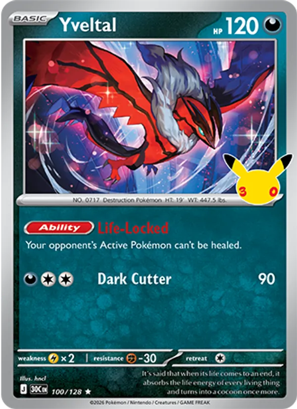 Yveltal 100/128 30th Celebration