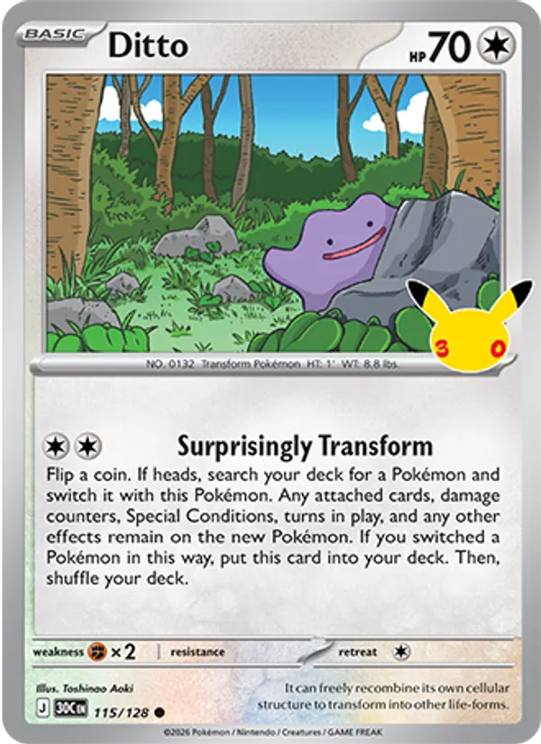 Ditto 115/128 30th Celebration