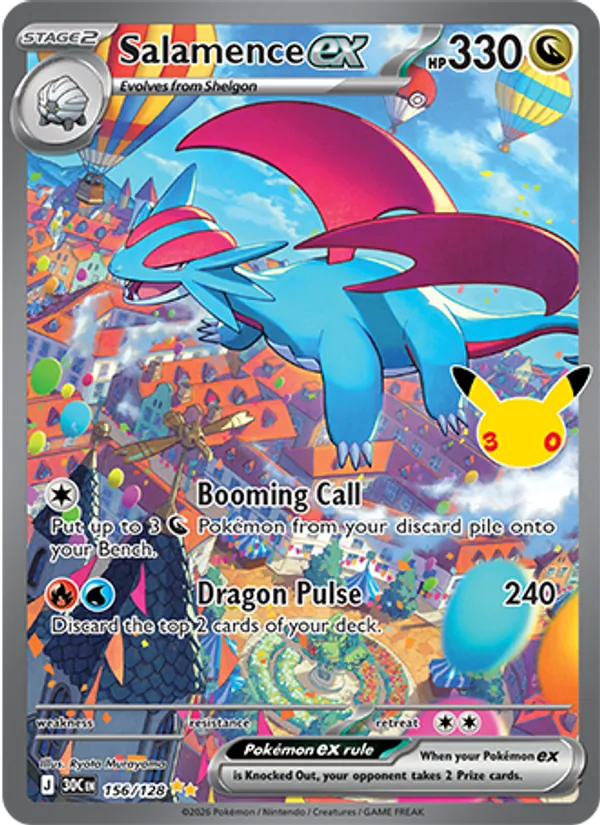 Salamence ex 156/128 30th Celebration