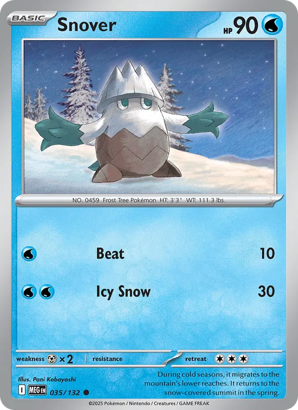 Snover 035/132 Mega Evolution
