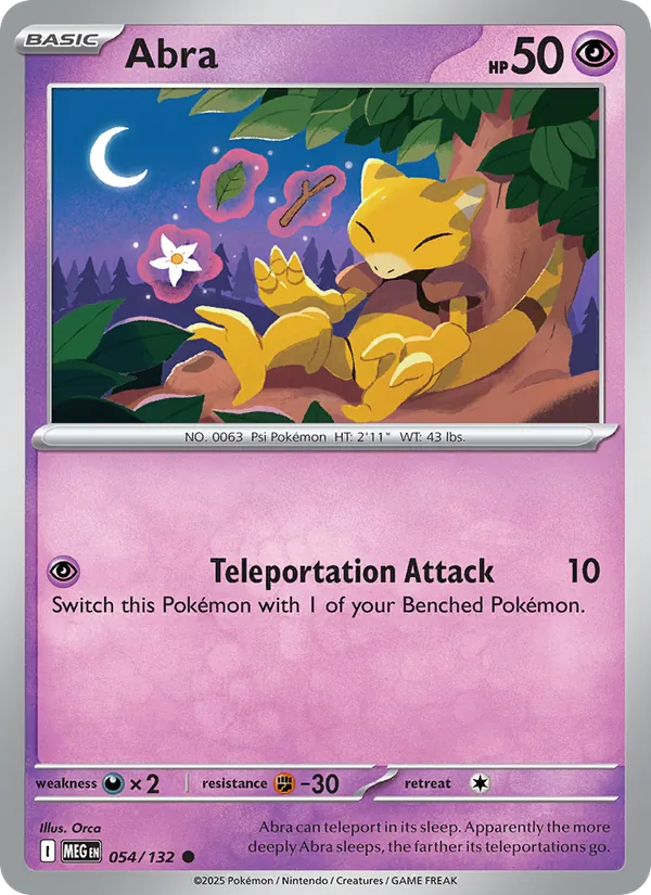 Abra 054/132 Mega Evolution