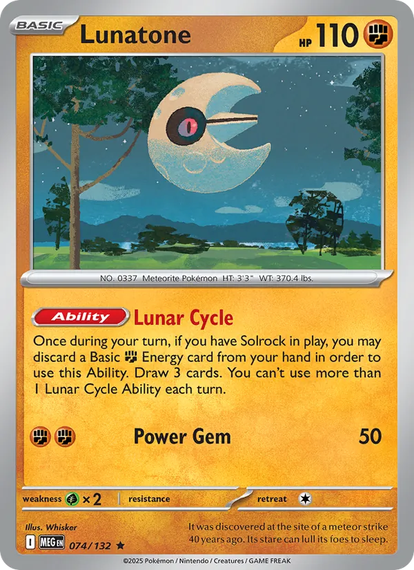 Lunatone 074/132 Mega Evolution
