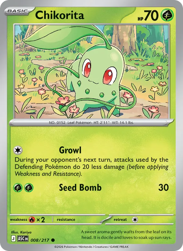 Chikorita 008/217 Ascended Heroes