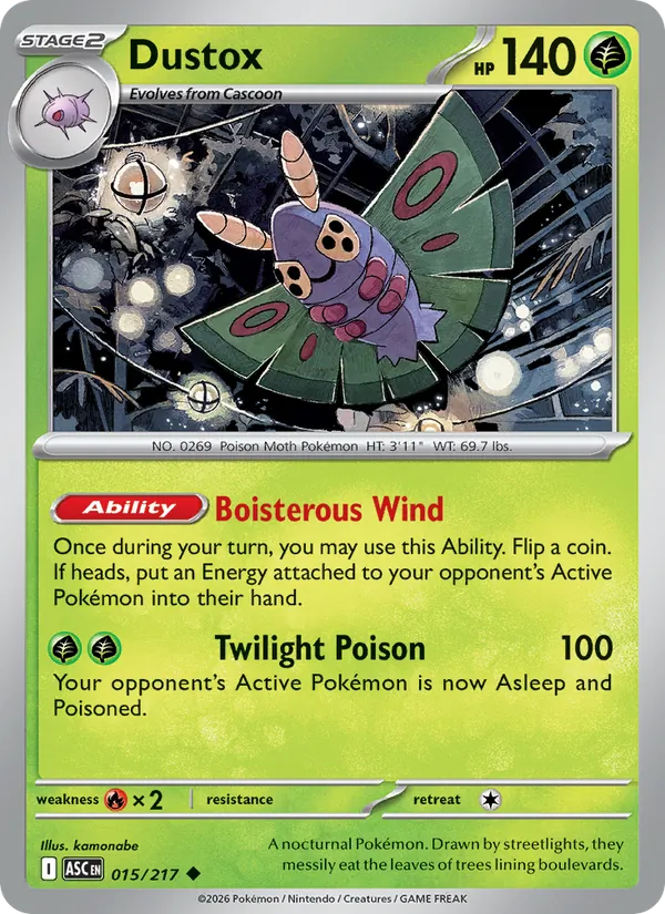 Dustox 015/217 Ascended Heroes