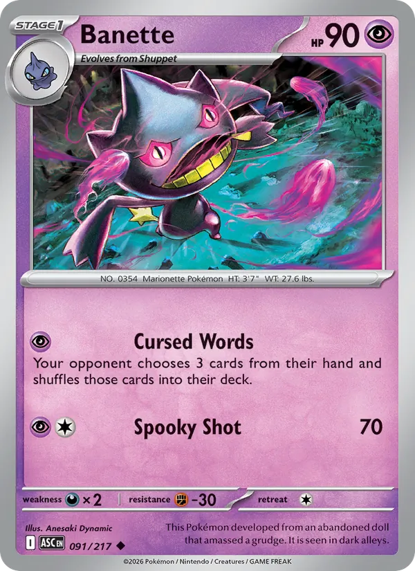 Banette 091/217 Ascended Heroes