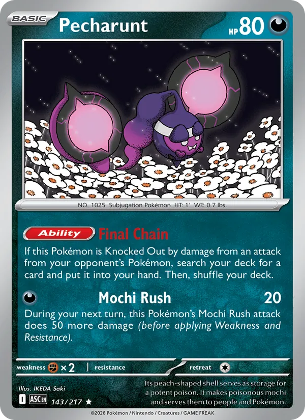 Pecharunt 143/217 Ascended Heroes