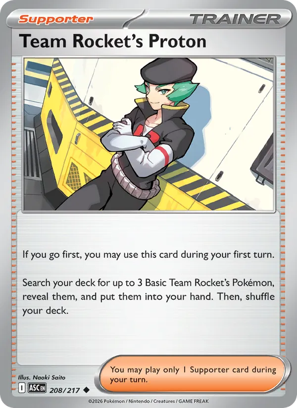 Team Rocket's Proton 208/217 Ascended Heroes