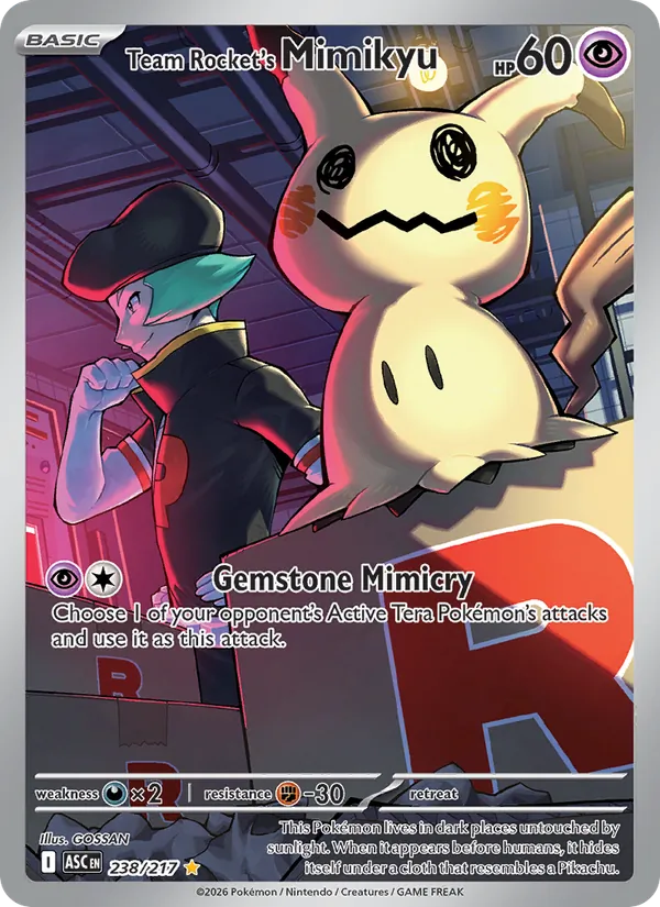Team Rocket's Mimikyu 238/217 Ascended Heroes