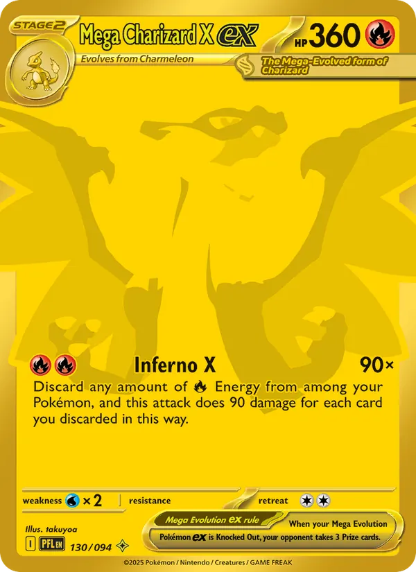 Mega Charizard X ex 130/94 Phantasmal Flames