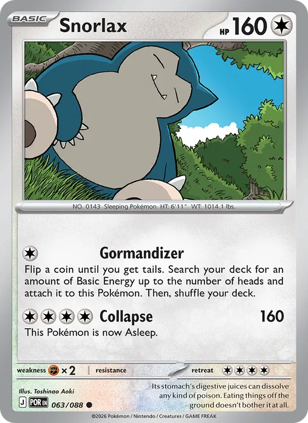 Snorlax 063/88 Perfect Order