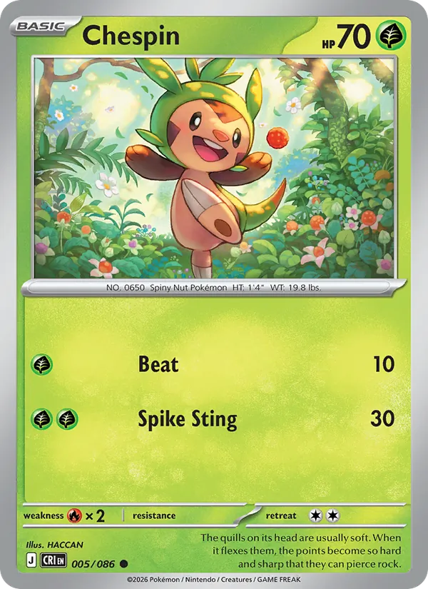 Chespin 005/86 Chaos Rising