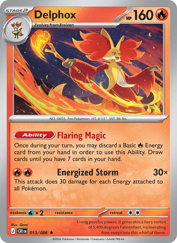 Delphox 013/86 Chaos Rising