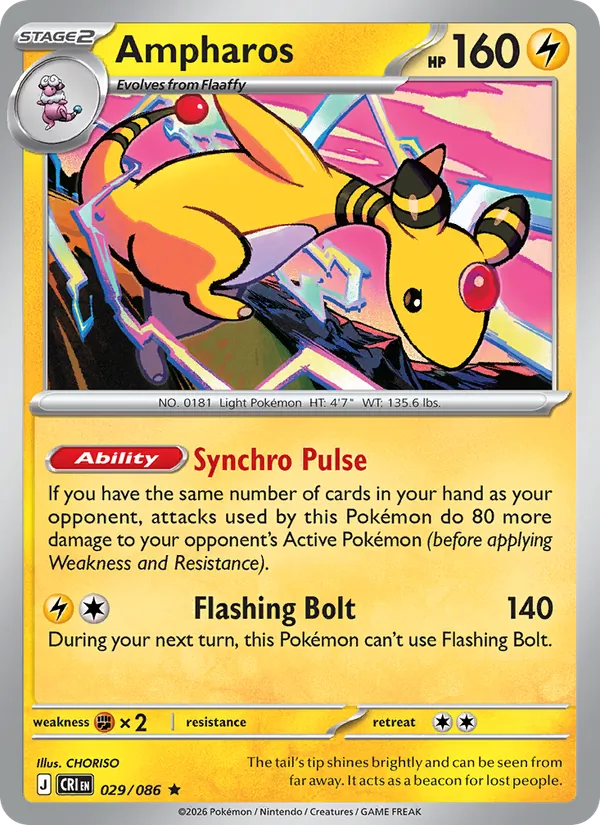 Ampharos 029/86 Chaos Rising