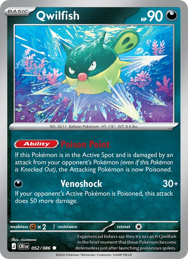 Qwilfish 052/86 Chaos Rising