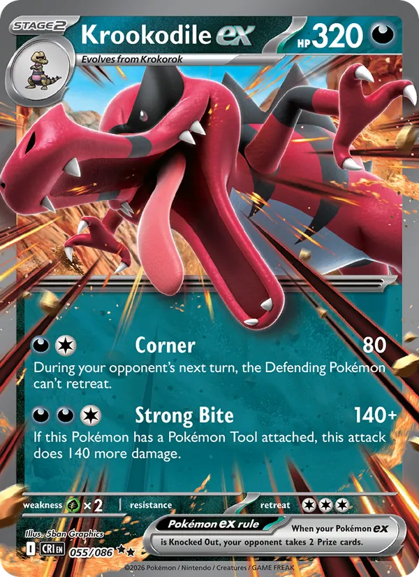 Krookodile ex 055/86 Chaos Rising