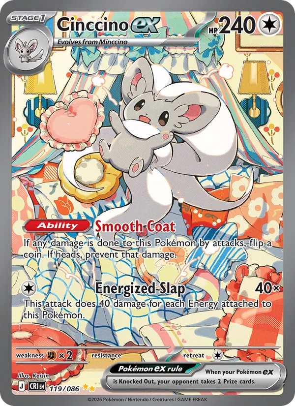 Cinccino ex 119/86 Chaos Rising