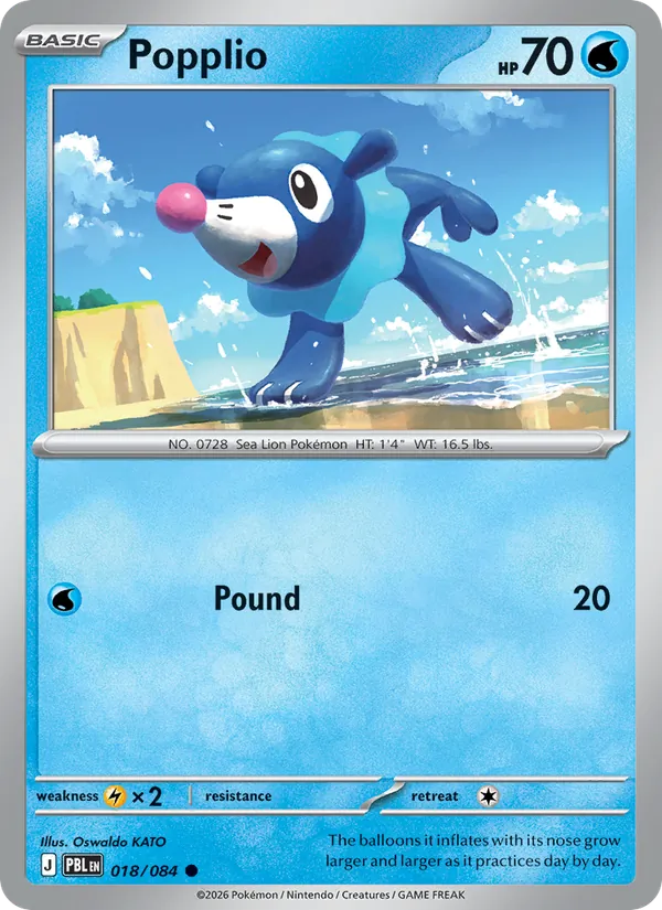 Popplio 018/84 Pitch Black