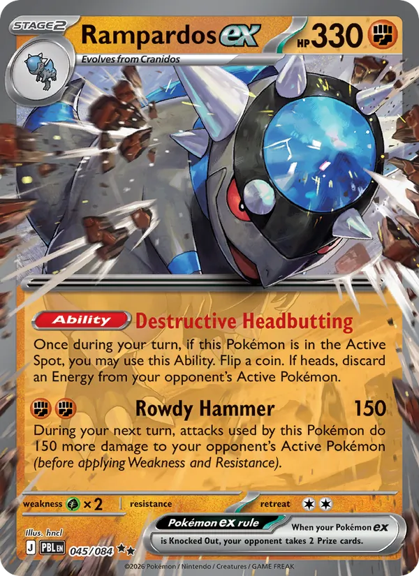 Rampardos ex 045/84 Pitch Black