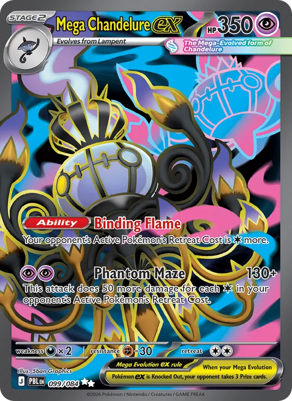 Mega Chandelure ex 099/84 Pitch Black
