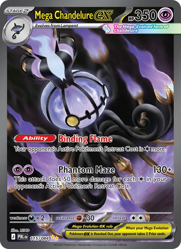 Mega Chandelure ex 115/84 Pitch Black