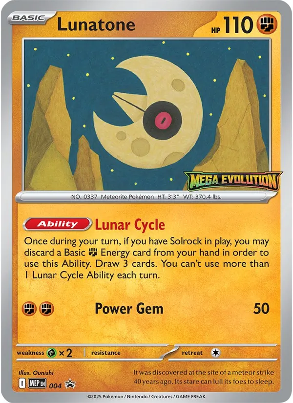Lunatone 004 MEP Black Star Promos