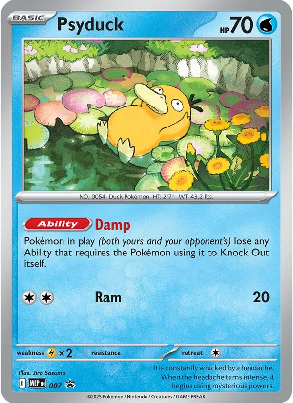 Psyduck 007 MEP Black Star Promos