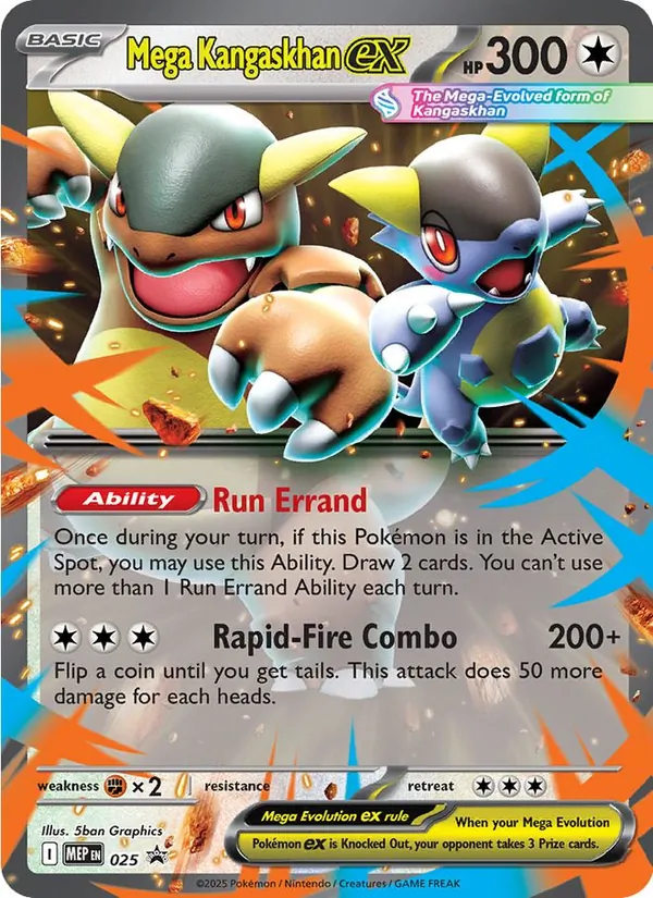 Mega Kangaskhan ex 025 MEP Black Star Promos