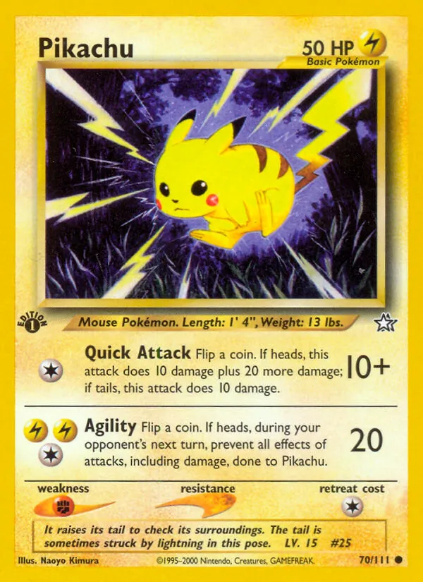 Pikachu 70/111 Neo Genesis