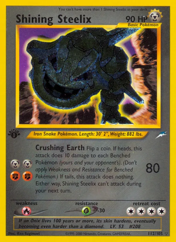 Shining Steelix 112/105 Neo Destiny