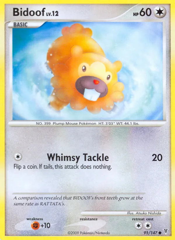 Bidoof 91/147 Supreme Victors