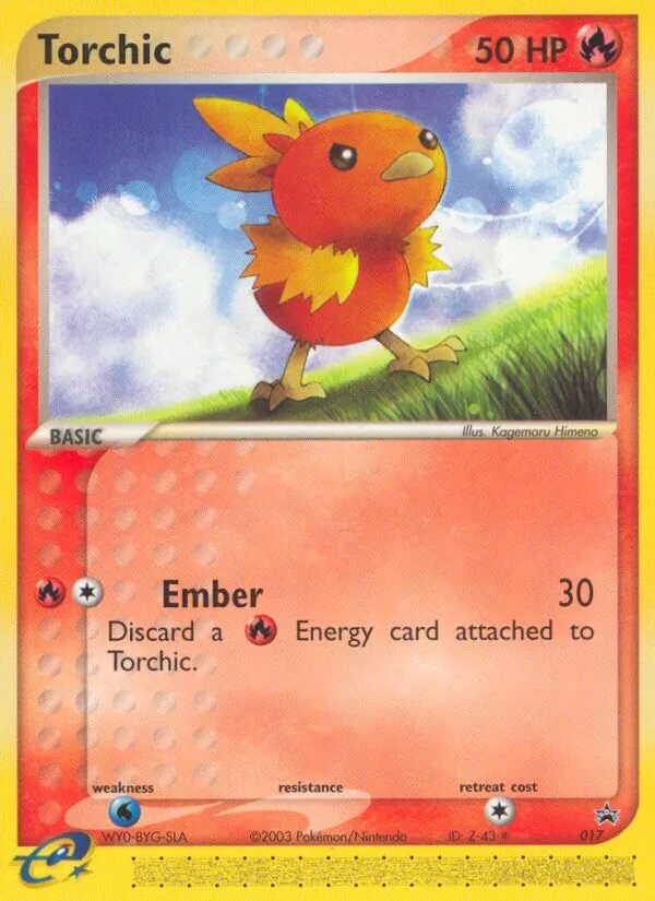 Torchic 17/40 Nintendo Black Star Promos