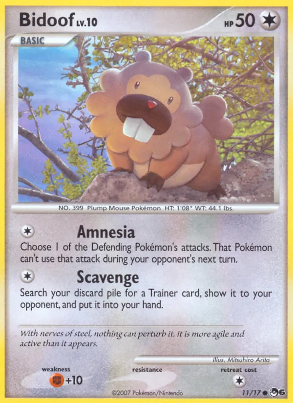 Bidoof 11/17 POP Series 6