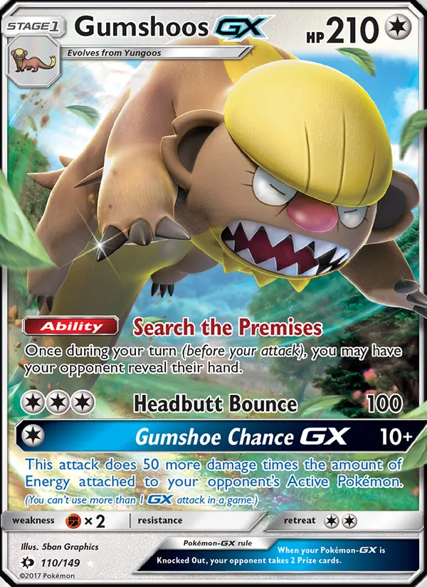 Gumshoos GX 110/149 Sun & Moon
