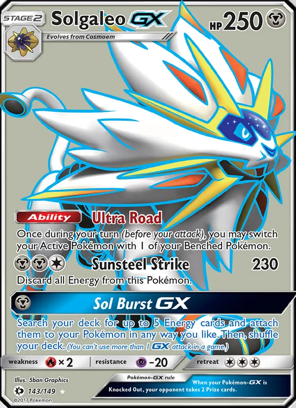 Solgaleo GX 143/149 Sun & Moon