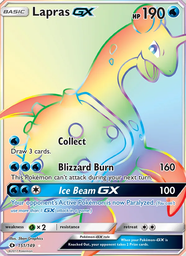 Lapras GX 151/149 Sun & Moon