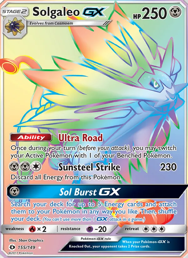 Solgaleo GX 155/149 Sun & Moon