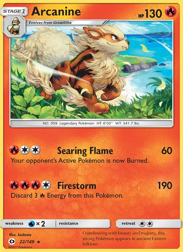 Arcanine 22/149 Sun & Moon