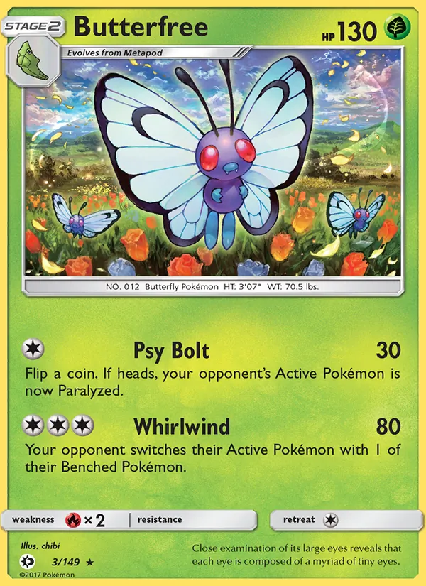 Butterfree 3/149 Sun & Moon