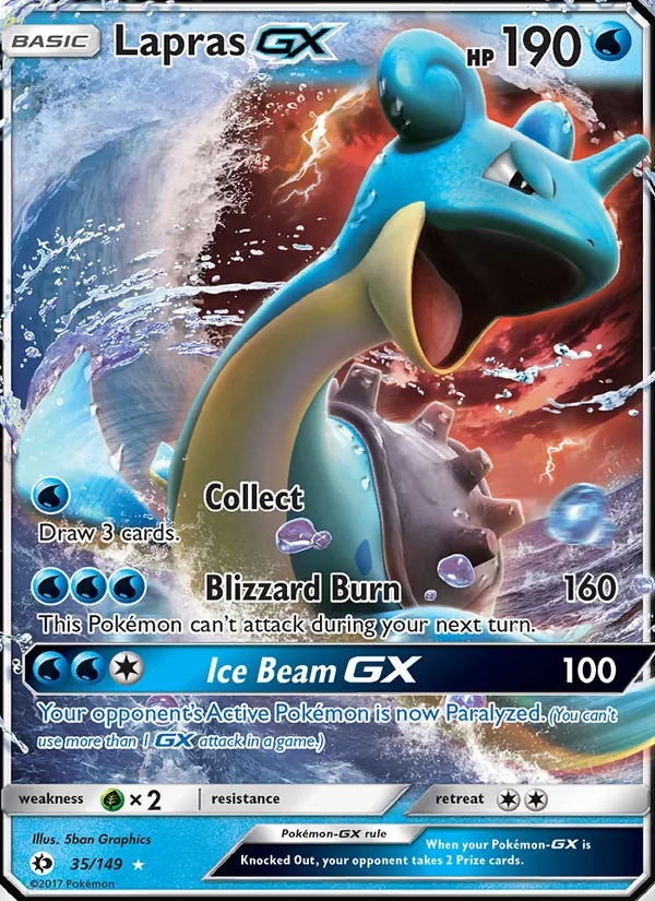Lapras GX 35/149 Sun & Moon