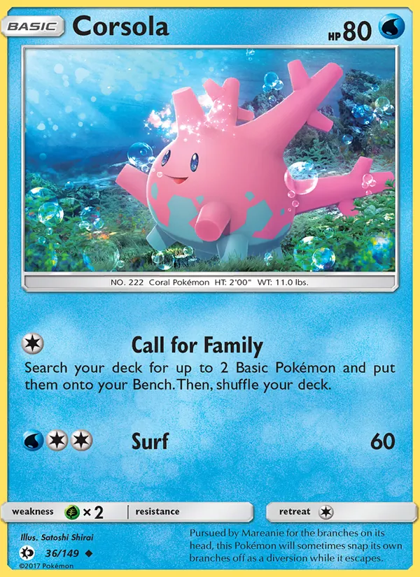 Corsola 36/149 Sun & Moon