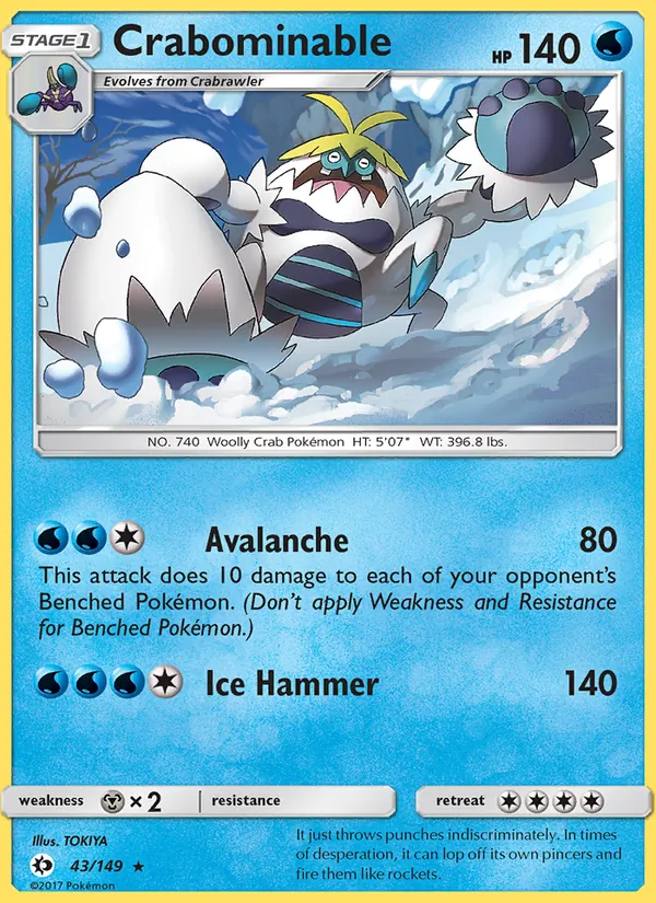 Crabominable 43/149 Sun & Moon